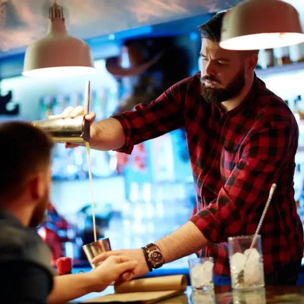 Bartender at bartending Course